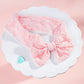 Qiansail Baby Girls Lace Bow Headband Elastics Bow Knot Hairband Headwrap For Newborn Infant Toddlers Kids (Pink)