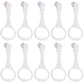 Yyaaloa 10Pcs White Baby Pull-Up Rings For Toddlers (3.5X7.5Inch)