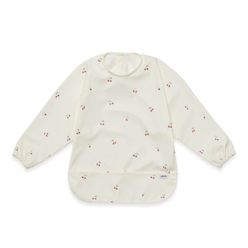 Lalo Smock Bib - Long Sleeve Baby Bib, Elastic Cuffs For Comfort, Large Catch-All Pocket, Waterproof Recycled Polyester - Durabl