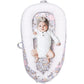 Jocute Baby Lounger, Portable Newborn Lounger, Organic Cotton Infant Nest Cover, Adjustable Infant Lounger, Ultra Baby Gift, Bab