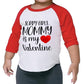 Future Ladies Man Current Mama'S Boy Raglan T-Shirt Toddler Boy Valentine'S Day 3/4 Sleeve Top Spring Cotton Outfit (1-2T, Red3)