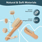 Bonumvita Baby Hair Brush And Comb Set, Wooden Baby Hair Brush With Soft Goat Bristle And Wood Comb For Newborn Essentials, Good