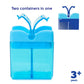 Precidio Design Snack In The Box New Little Finger-Friendly Eco-Friendly Reusable Snack Container (Blue) 1001Bl