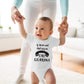 If Mom And Dad Say No Call Grandma - Funny Baby Essentials Bodysuit - Cute Newborn Boy Clothes (Newborn, White)