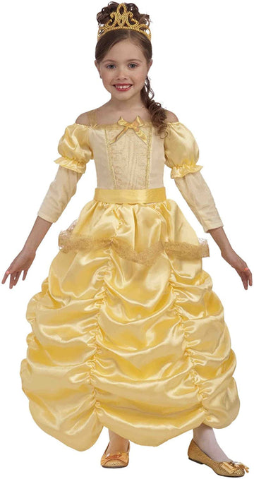 Forum Novelties Childs Beautiful Princess Costume, Gold, Large