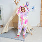 Newplush Unisex Kids Unicorn Onesie Coloful Cloud Unicorn Pajamas Animal Christmas Halloween Cosplay Costume Sleepwear(4-6 Years