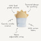 mushie Silicone Teething Mitten for Babies 3 Months+ (Sun) | Textured Silicone & Sensory Fabric with Adjustable Strap