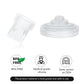 Mompmuir 4Pcs Duckbill Valves & 2Pcs Silicone Diaphragm Compatible With Momcozy M5 Wearable Breast Pump Parts, Replacement Parts