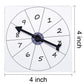 Gejoy 10 Pack Transparent Spinners Clear Spinners Dry Erase Math Game Spinner with Rotating Arrow for Classroom