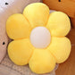 RVA Sunflower Shaped 6 Petals Cute Preppy Decorative Throw Pillow|Floor Cushion with Fibre Filling for Aesthetic Decoration (Yel
