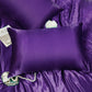 Toddler Pillow Case Cover 2 Pack Silk Toddler Pillowcase Breathable Silky Soft 14X20 Pillowcase Satin Purple Pillow Covers Envel