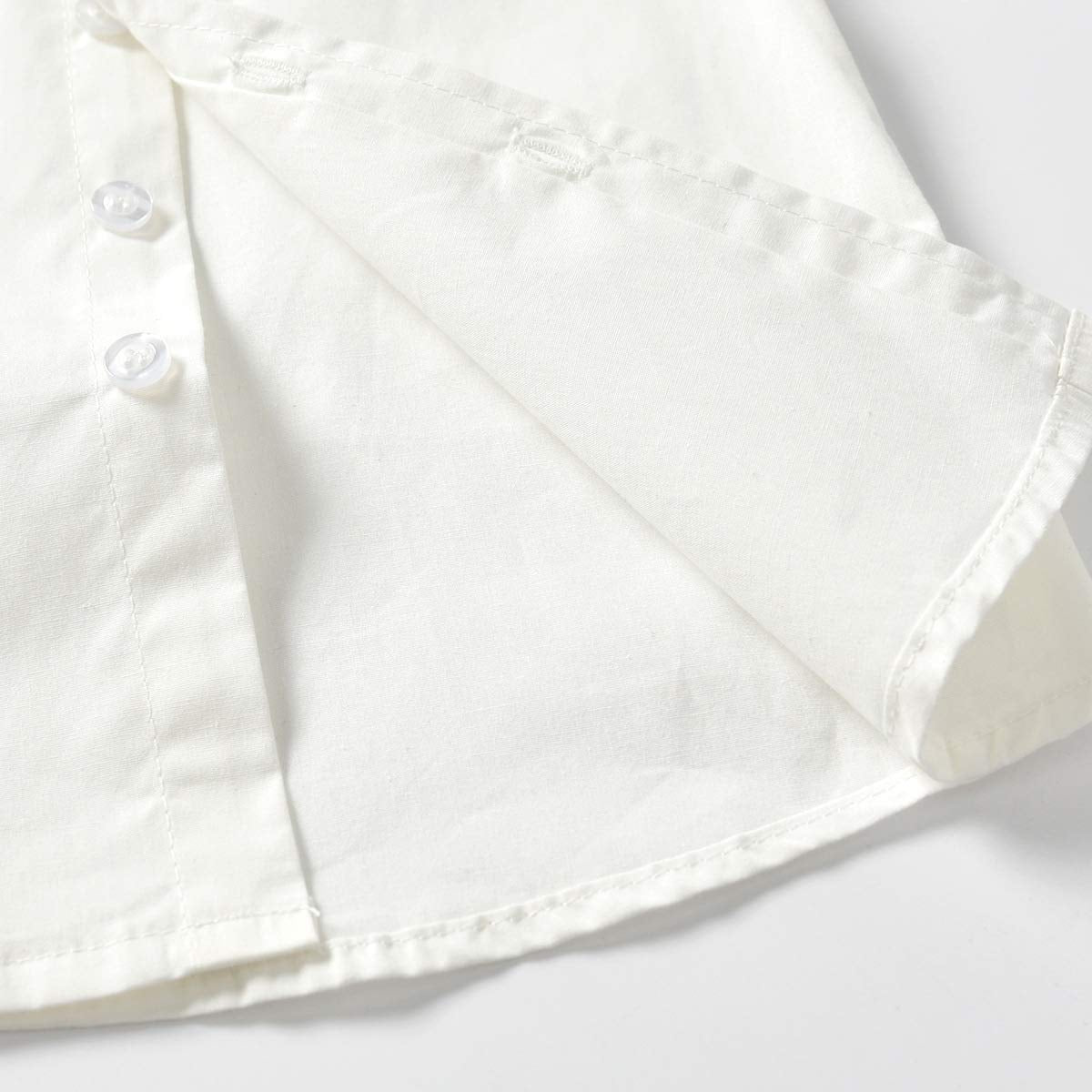 Little Boys Gentleman Formal Suit Set With Vest, Pant, Shirt, And Bow Tie,Baby Boys Long Sleeve Wear Weding 4Pcs Outfit (White,