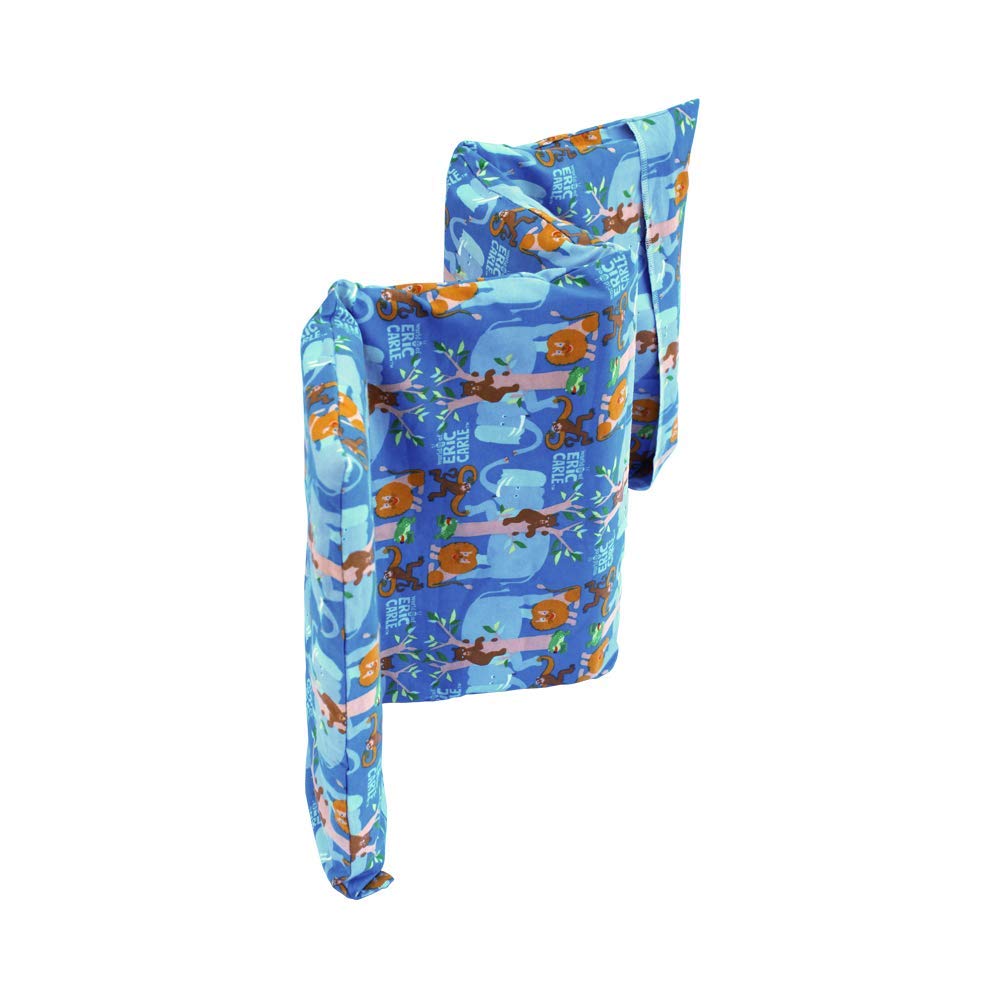 Kindermat + Eric Carle Kinderbundle - The Very Hungry Caterpillar And Friends - Full Nap Mat & Washable Cover, Special Edition -