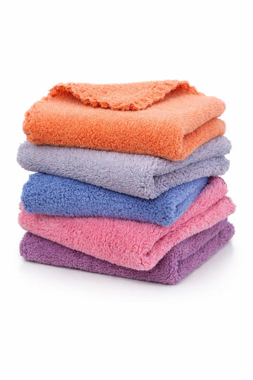 Cluze Microfiber Baby Face Towels, Soft And Absorbent Wash Clothes For Newborns, Infants And Toddlers, Gentle On Delicate Skin F