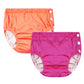 Durio Reusable Diapers Baby Washable Baby Swim Diapers Unisex Infant Swim Diaper Waterproof Baby Swimming Diaper Rose Orange 6-1
