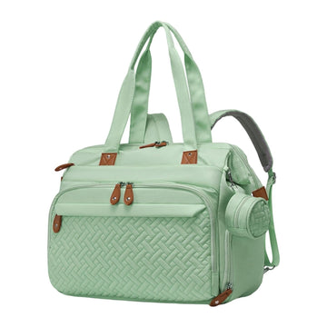 HEAVENGLOW Baby Travel Bag Pacifier Case with Stroller Straps Women Diaper Bag Backpack Green|Diaper Bags