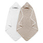 Arnzion Baby Hooded Towels For Babies And Toddlers, Muslin Baby Bath Towel Soft And Absorbency For Boys And Girls (Brown And Whi