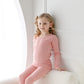 Avauma Baby Boys Girls Pajama Set Kids Toddler Snug Fit Basic Cotton Sleepwear Pjs For Daily (Pink-2 Small)