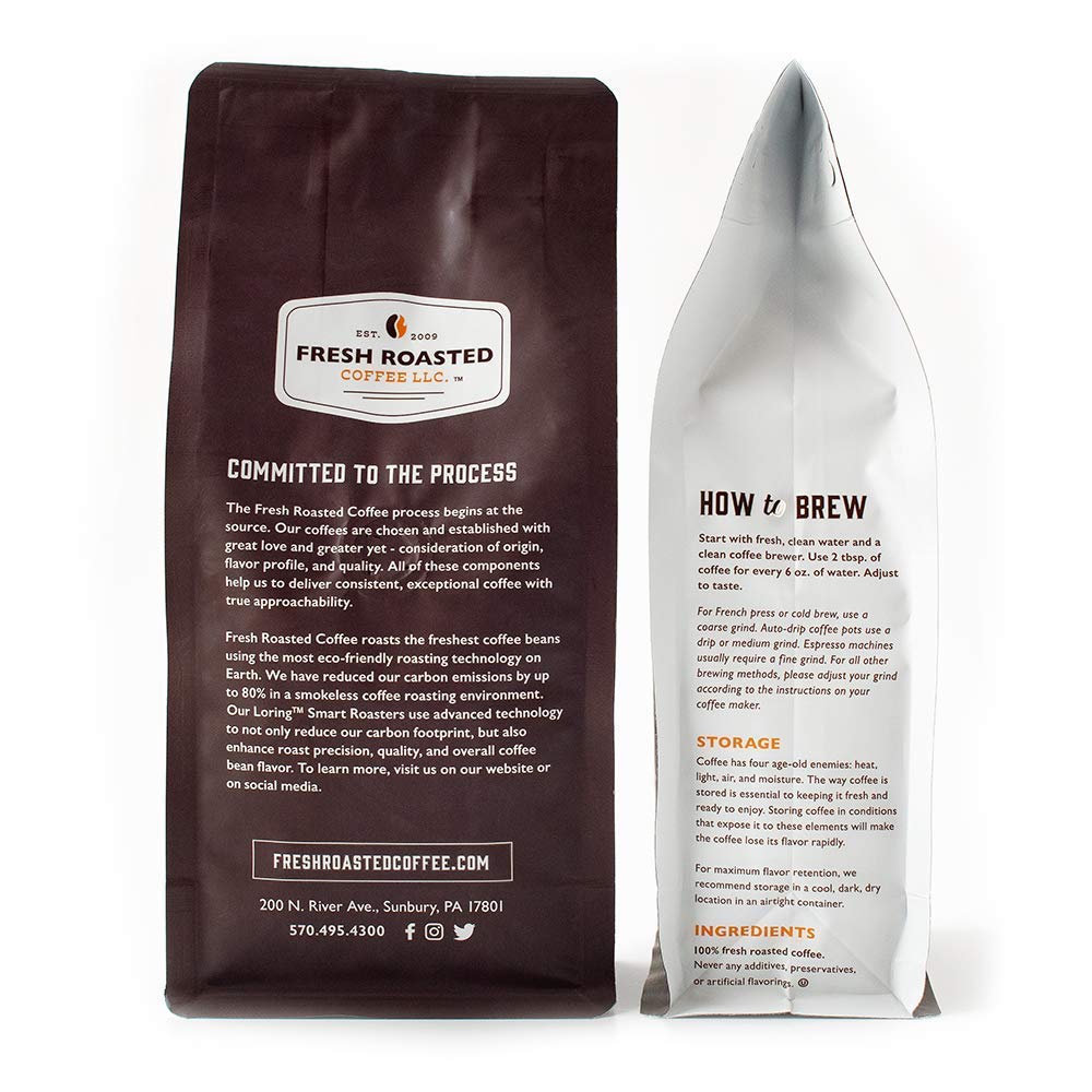 Fresh Roasted Coffee, Dark Colombian Supremo, 12 Oz, Med-Dark Roast, Whole Bean, Kosher