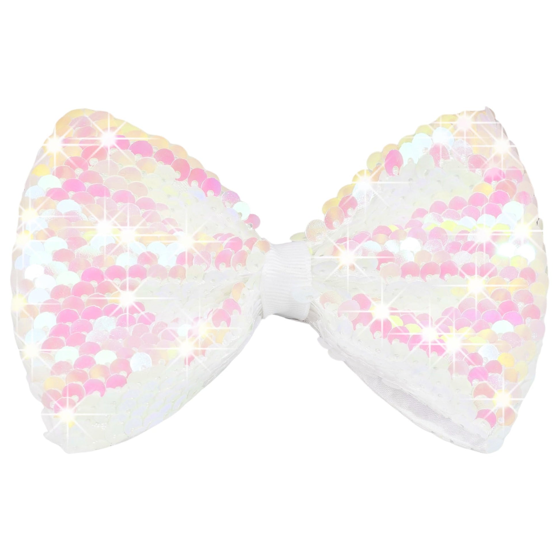 C  Llot Party Festival Baby Girls Sparkling Bows Clips Glitter Sequins 5' Hair Bows Alligator Hair Clips For Girls Baby Childre