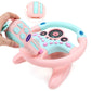deAO Kids Steering Wheel for Backseat with Key Baby Toys Pretend Driving Simulated Steering Wheel Toy with Light and Music Gifts
