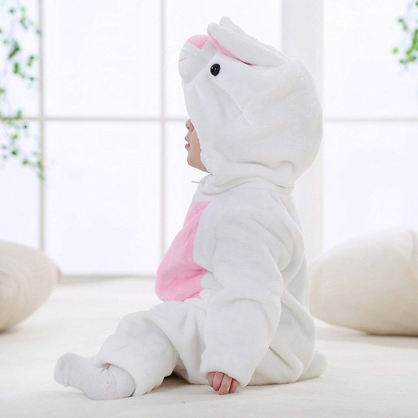 Qzerplay Unisex Unisex Baby Halloween Costumes Cartoon Outfit Homewear (110(For Ages 24-30Months), Bunny)