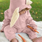 Agqt Baby Girls Bunny Costume First Easter Halloween Animal Costume One Piece Romper Bunny Ear Costumes Hoodie Outfit Pink Size