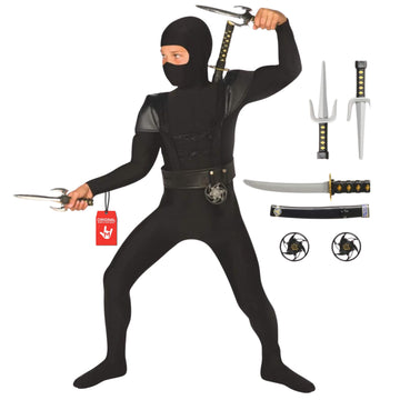 Morph Ninja Costume for Boys, Ninja Costume Kids, Kids Halloween Costume, Halloween Costumes for Boys, X-Large