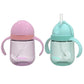 Nuby No-Spill Clik-It Silicone Straw Toddler Cup - (2 Pack) 8 Oz - 360 Weighted Straw Toddler Sippy Cup For 1+ Year Old - Pink/A