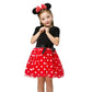 Nileafes Girls Princess Mini Mouse Costume Toddler Birthday Party Fancy Dress Up (6-12 Month,Red)