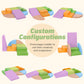 Todiby 6-Piece Foam Climbing Blocks For Toddlers: Baby Foam Climbing Gym Pu Leather Colorful Indoor Toy Building Blocks