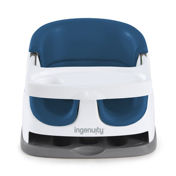 Ingenuity Baby Base 2-In-1 Booster Feeding And Floor Seat With Self-Storing Tray - Night Sky