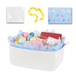 OIAHOMY Woven Basket, Gift Basket Empty with Gift Bags, Ribbons and Wrap Tissue Paper, Rope Baskets for Baby Showers, Storage Ba
