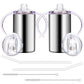 Vermida 12Oz Stainless Steel Sippy Cups (2 Pack), Double Wall Insulated Kids Travel Mug With Handles, Spill Proof Vacuum Tumbler