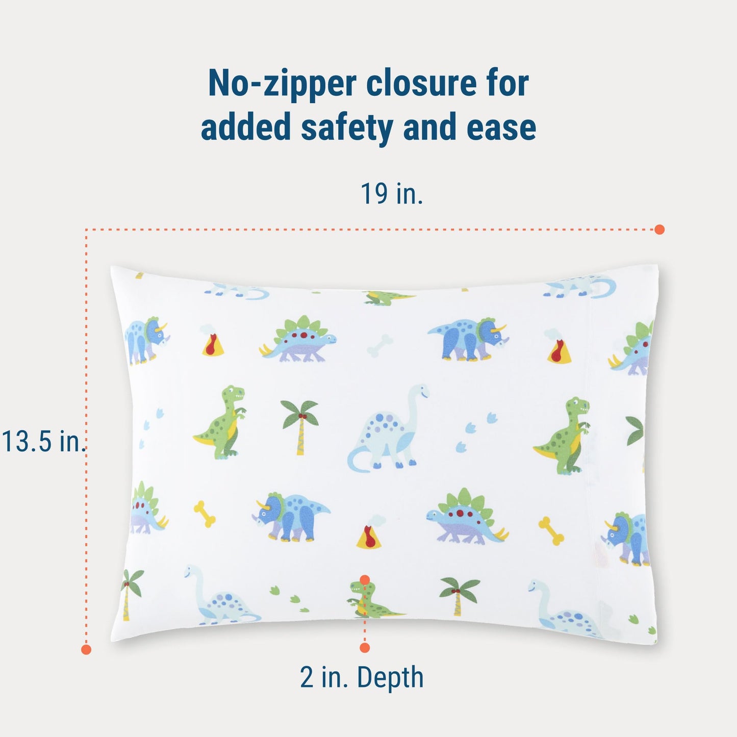 Wildkin 100% Cotton Hypoallergenic Toddler Pillow Case For Boys & Girls, Measures 19 X 13.5 Inches Kids Pillowcase, Pillow Cover