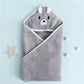 CUTEABLY Baby Towels with Hooded Ultra Soft Towels Newborn, Unique Animal Design for Boys and Girls (Grey)
