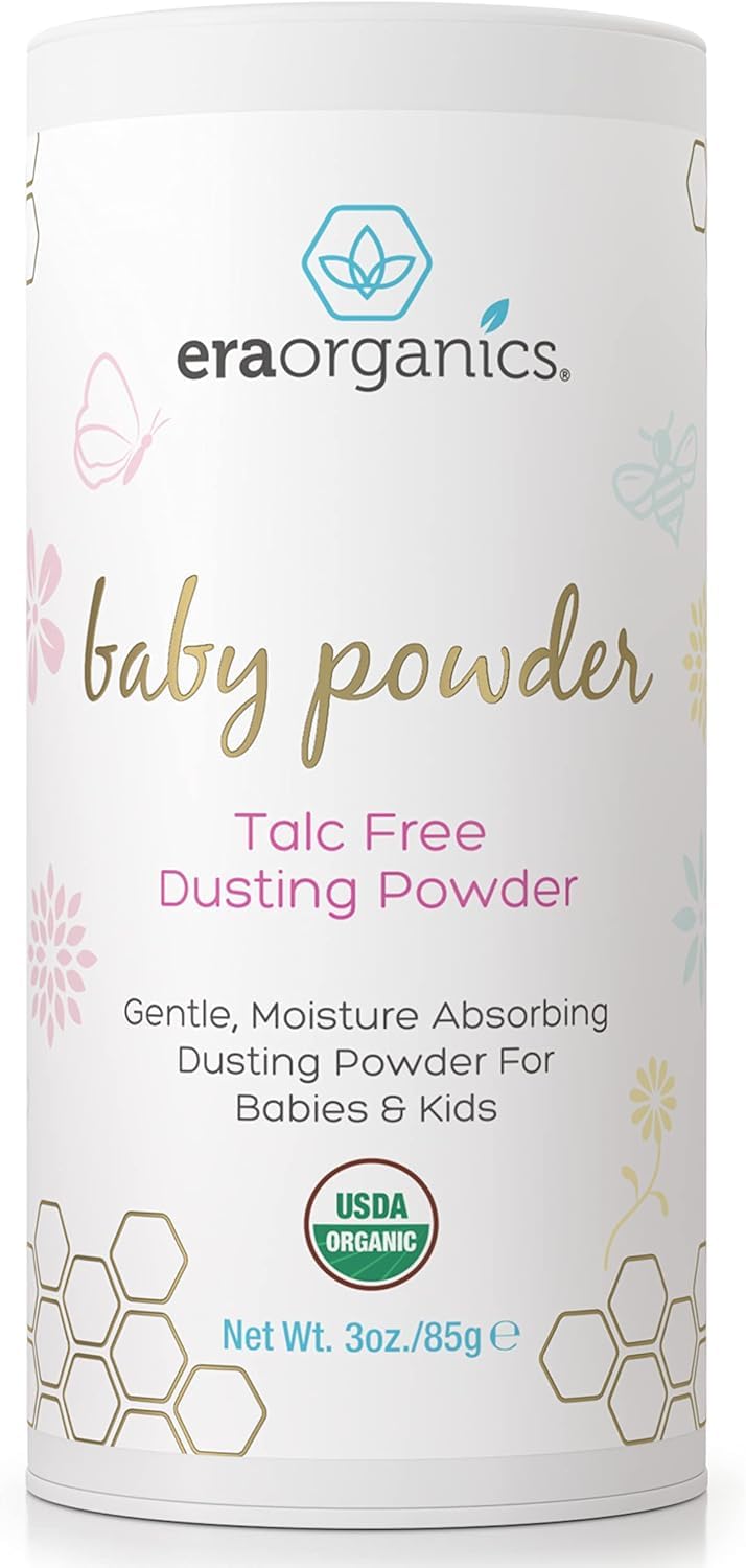 Usda Organic Baby Powder Talc-Free Dusting Powder - Soothing Organic Arrowroot, Calendula And Cornstarch Baby Powder For Newborn