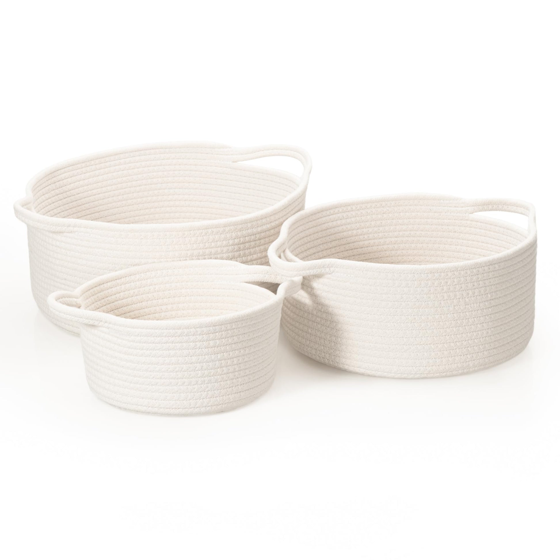 CLHMILY&Z Small Woven Basket with Gift Bags and Ribbons Durable Baskets for Mothers Day Gifts Empty Small Rope Basket for Stora