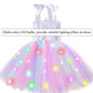 Led Lighted Up Unicorn Costumes For Girls Birthday Decorations Halloween Christmas Party Outfit Sequin Princess Tutu Dress 7 8 Y