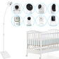 Aoztsun 67 Inch Adjustable Height Baby Monitor Floor Stand Holder For Infant Optics Dxr-8 Pro,Eufy Hellobaby Hb65/Hb66/Hb248,Anm