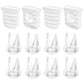 TOVVILD 12PCS Duckbill Valves Silicone Diaphragm for Nuliie Breast Pump, Compatible with Lansinoh Discreet Duo/Motif Aura Glow R