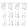 TOVVILD 12PCS Duckbill Valves Silicone Diaphragm for Nuliie Breast Pump, Compatible with Lansinoh Discreet Duo/Motif Aura Glow R