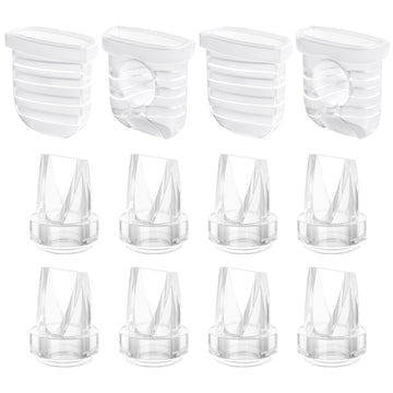 TOVVILD 12PCS Duckbill Valves Silicone Diaphragm for Nuliie Breast Pump, Compatible with Lansinoh Discreet Duo/Motif Aura Glow R