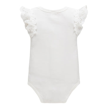 Yatong Baby Girls Bodysuit Baby Romper(0-6 Months, White)