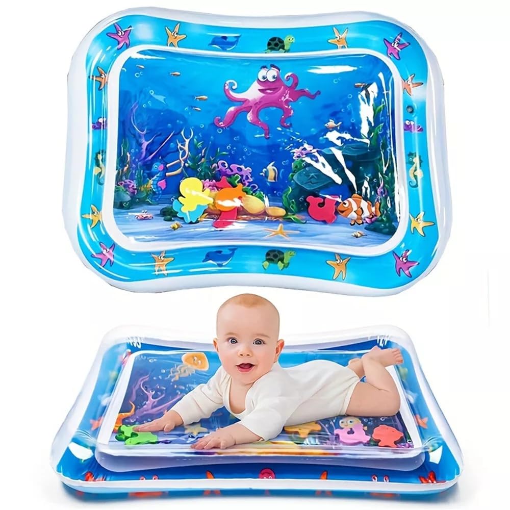 Toy Imagine Tummy Time Water Mat For Babies | Sensory Play Gym For 612 Months | Newborn Baby Essentials | WaterFilled Activity