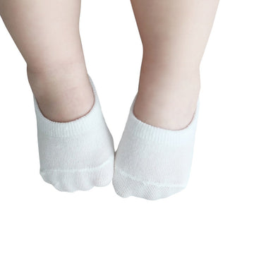 5 Pairs Baby Girls Boys No Show Socks Non-Skid With Grippers, Unisex Newborn Seamless Half Cushion Low Cut Socks, Anti Slip Sock