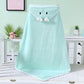 CUTEABLY Baby Towels with Hooded Ultra Soft Towels Newborn, Unique Animal Design for Boys and Girls (Azure)