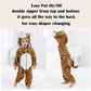 Qiaoniuniu Halloween Baby Leopard Costumes Toddler Outfit Infants Cosplay Romper 2-6 Months