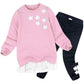 BOMDEALS Adorable Cute Toddler Baby Girl Clothing 2pcs Outfits(303,Pink,110)