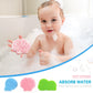 Dancelf Baby Bath Sponge, Natural Cute Shapes Soft Shower Sponges For Bathing, Bathtub Foam For Infants And Toddler, 3Pcs : Blue